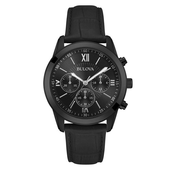 Bulova Men's Black 40mm Watch